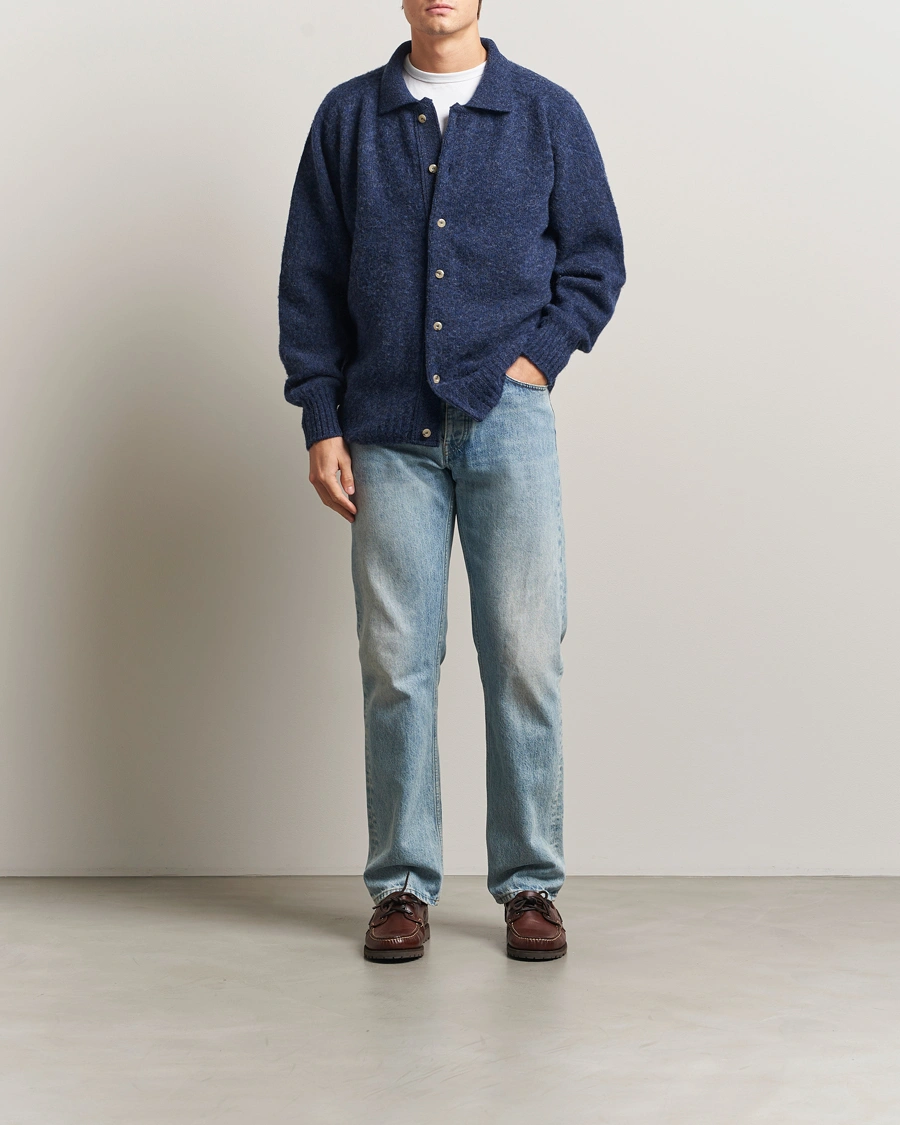 Herren | Pullover | Howlin' | Brushed Wool Cardigan Denim