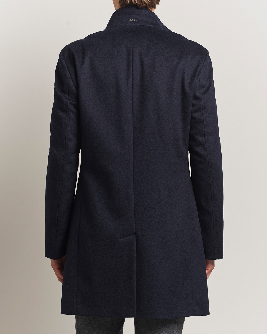 Herren | Jacken | BOSS BLACK | Hyde Stand Up Collar Coat Dark Blue