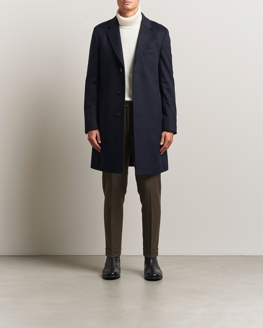 Herren | Jacken | BOSS BLACK | Hyde Wool Coat Dark Blue