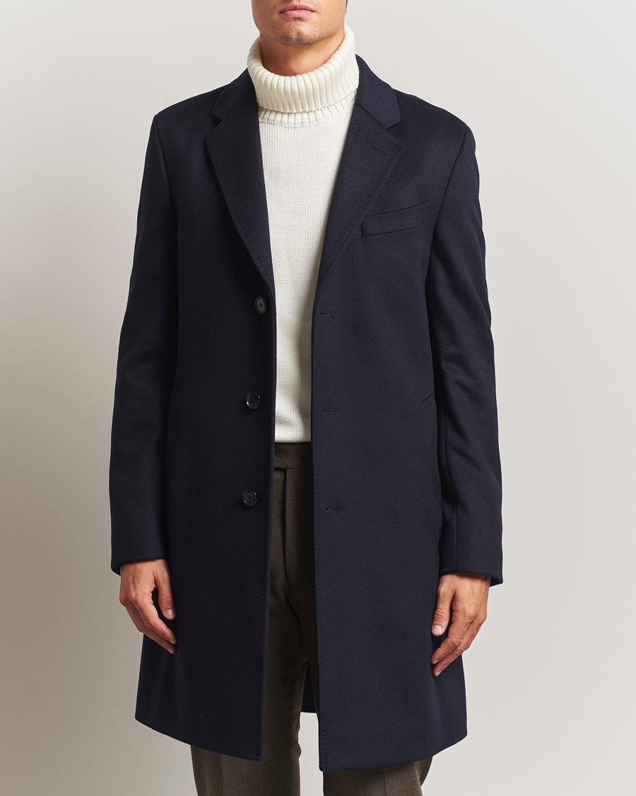 Herren | Jacken | BOSS BLACK | Hyde Wool Coat Dark Blue