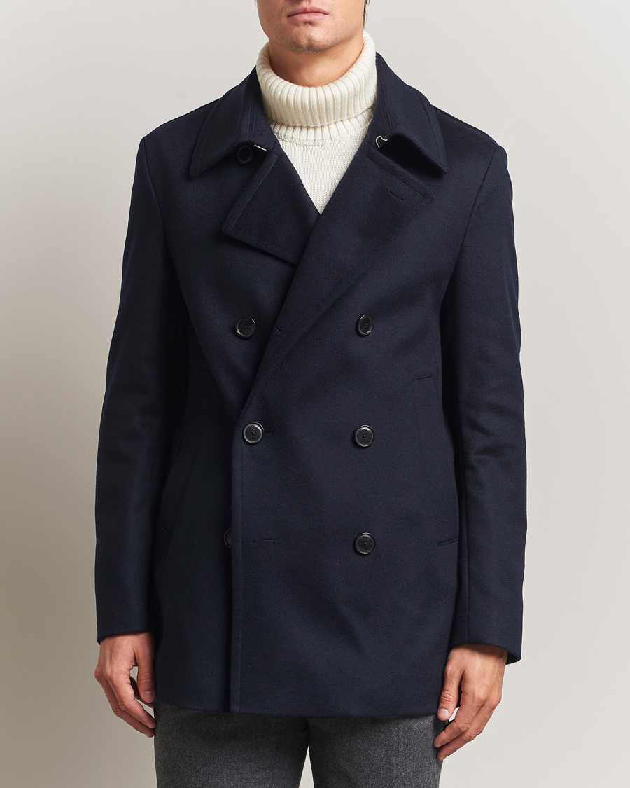 Herren | Jacken | BOSS BLACK | Hyde Wool Peacoat Dark Blue