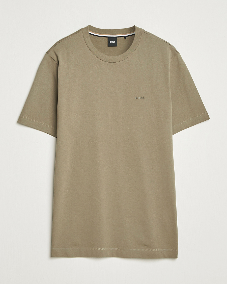 Herren | T-Shirts | BOSS BLACK | Thompson Crew Neck T-Shirt Open Green