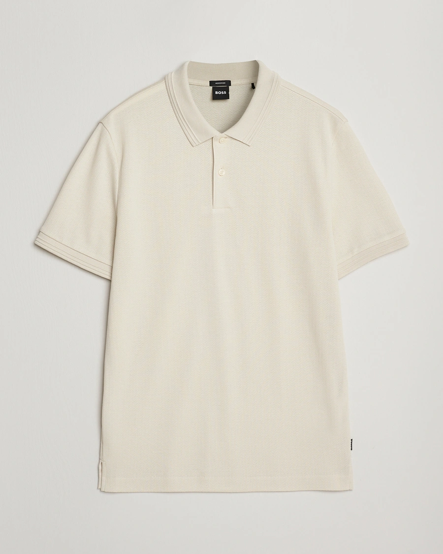 Herren | Poloshirts | BOSS BLACK | Parlay Structured Polo Open White