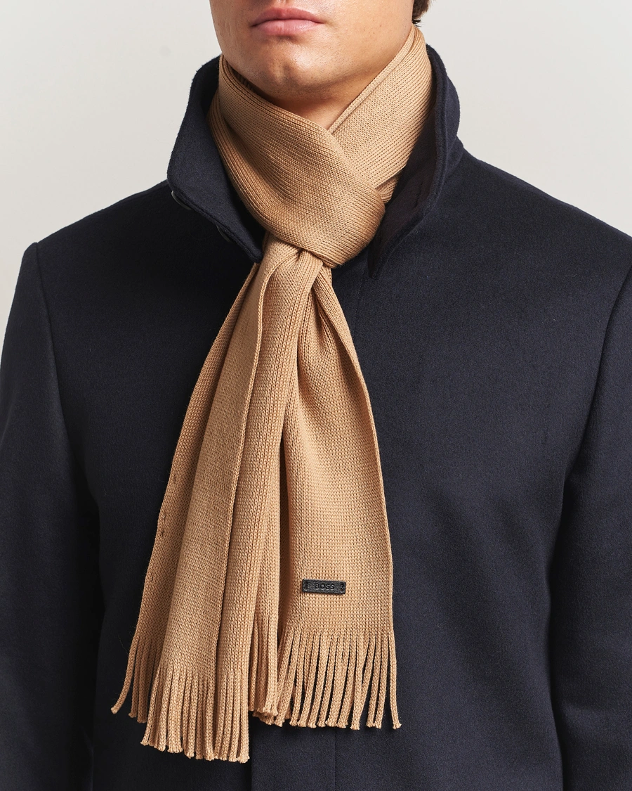 Herren | Schals | BOSS BLACK | Albas Wool Scarf Medium Beige