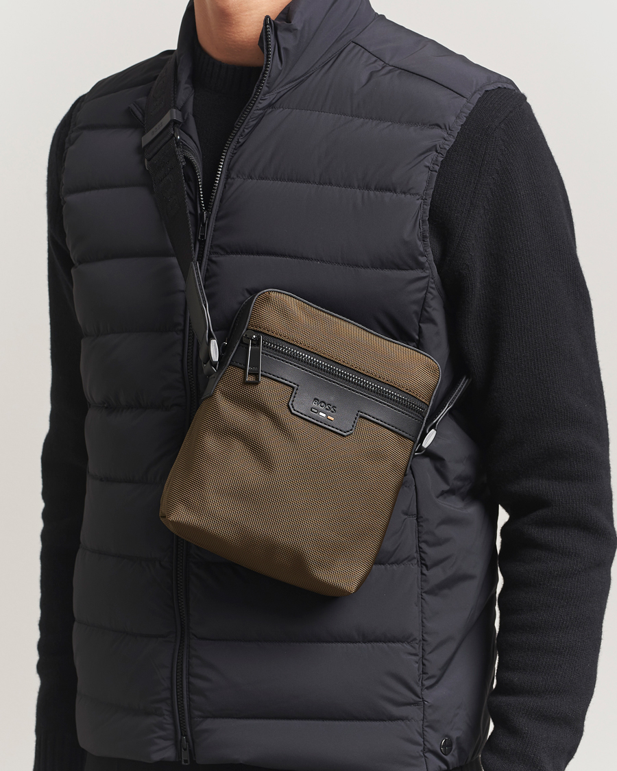 Herren | Taschen | BOSS BLACK | Ray Pouch Zip Bag Open Green
