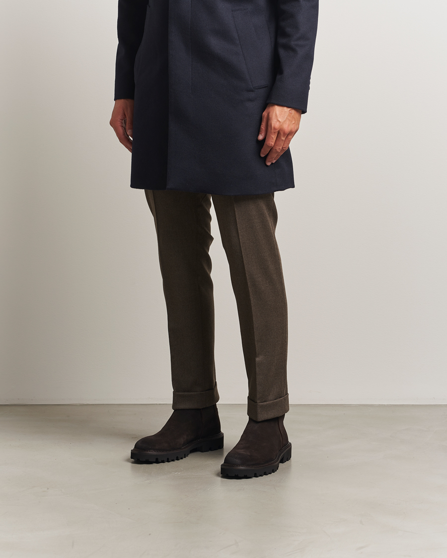 Herren | Boots | BOSS BLACK | Julyo Suede Chelsea Boot Dark Brown