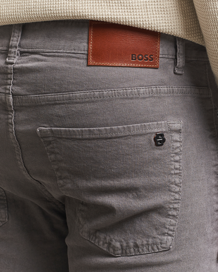 Herren | Hosen | BOSS ORANGE | Delaware Corduroy Cotton 5-Pocket Pants Open Grey
