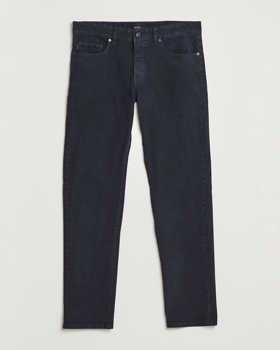Herren | Hosen | BOSS ORANGE | Delaware Corduroy Cotton 5-Pocket Pants Dark Blue