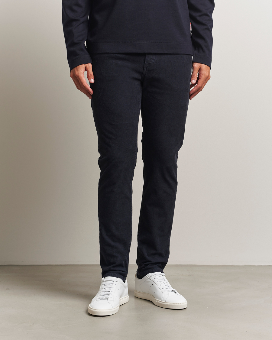 Herren | Hosen | BOSS ORANGE | Delaware Corduroy Cotton 5-Pocket Pants Dark Blue