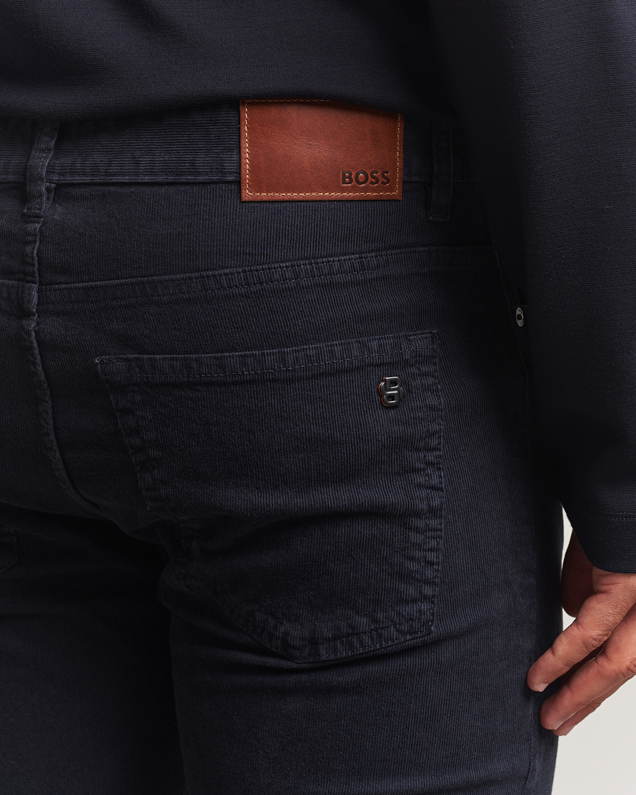 Herren | Hosen | BOSS ORANGE | Delaware Corduroy Cotton 5-Pocket Pants Dark Blue