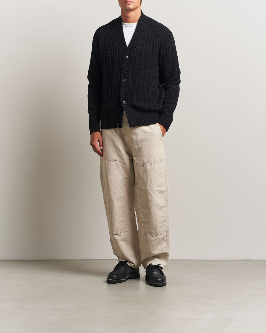 Herren | Pullover | BOSS ORANGE | Kortho Wool Knitted Cardigan Black