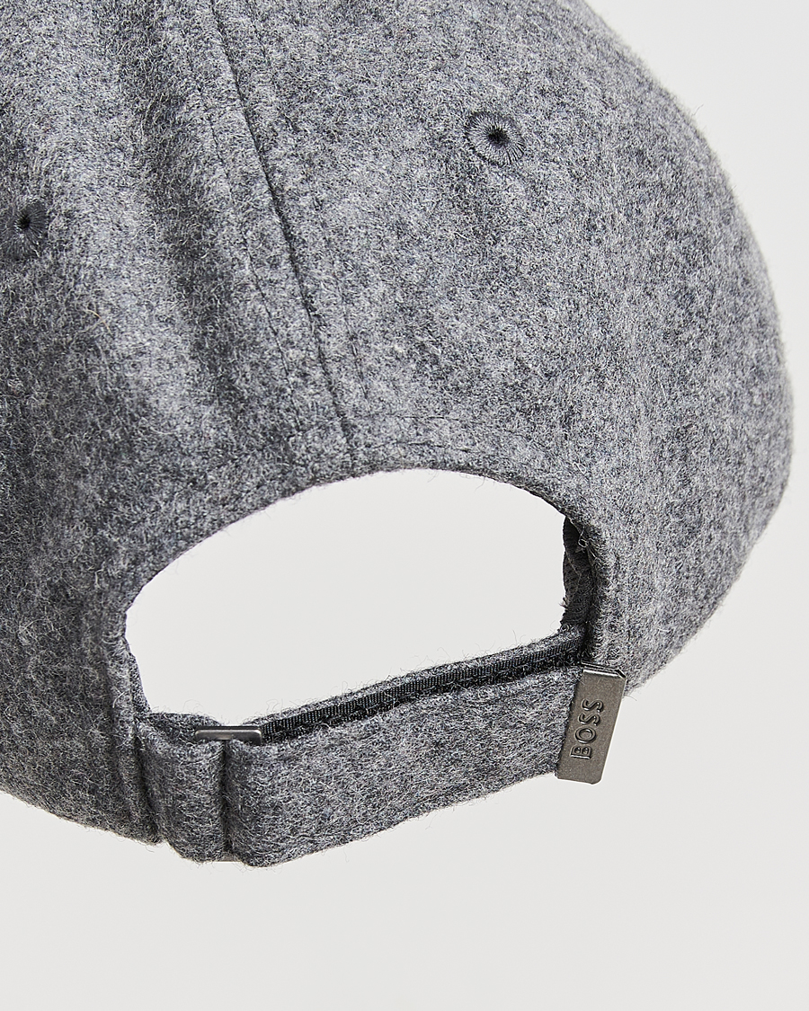 Herren | Hüte & Mützen | BOSS ORANGE | Derrel Wool Cap Open Grey