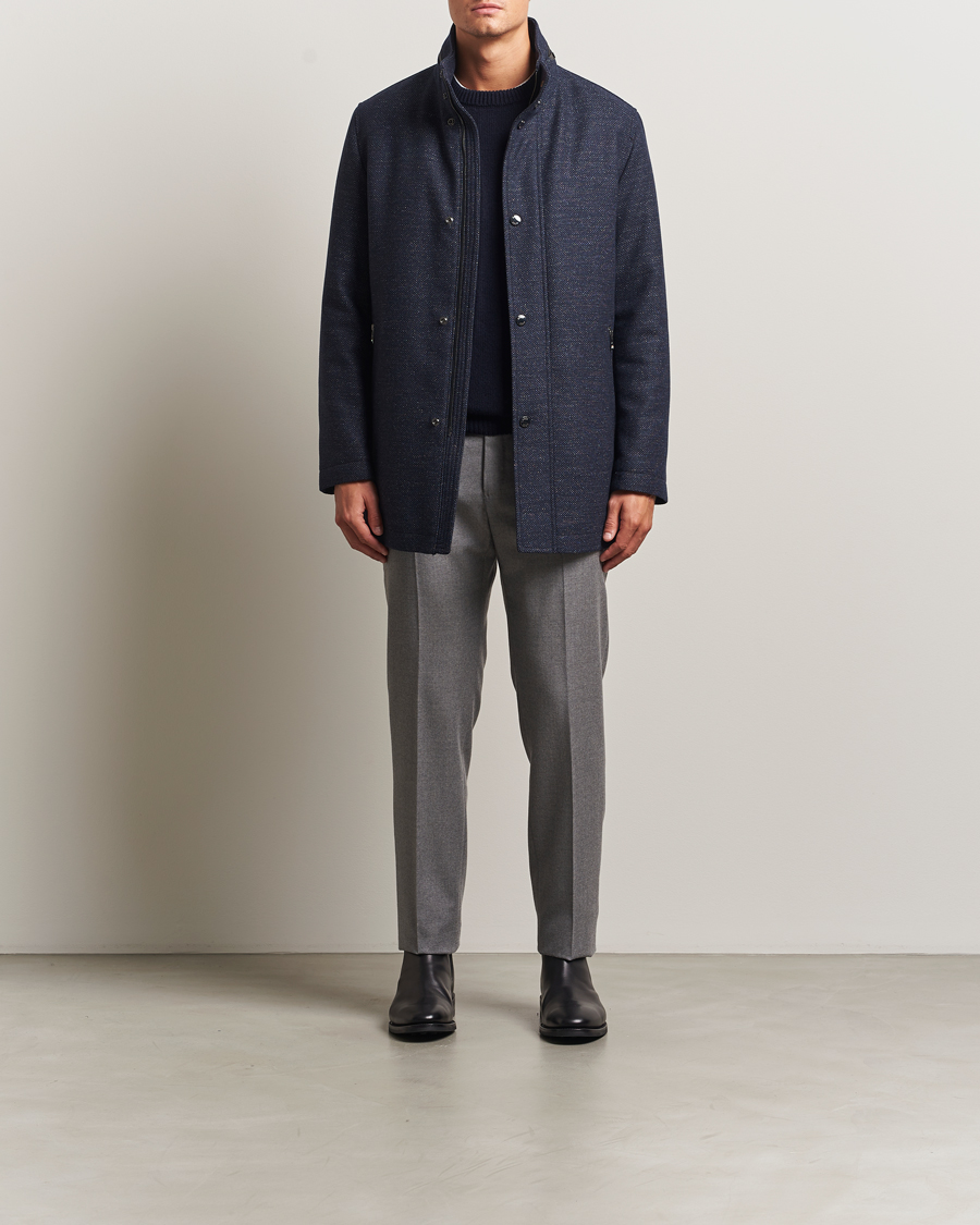 Herren | Jacken | BOSS BLACK | Camron Wool Coat Dark Blue