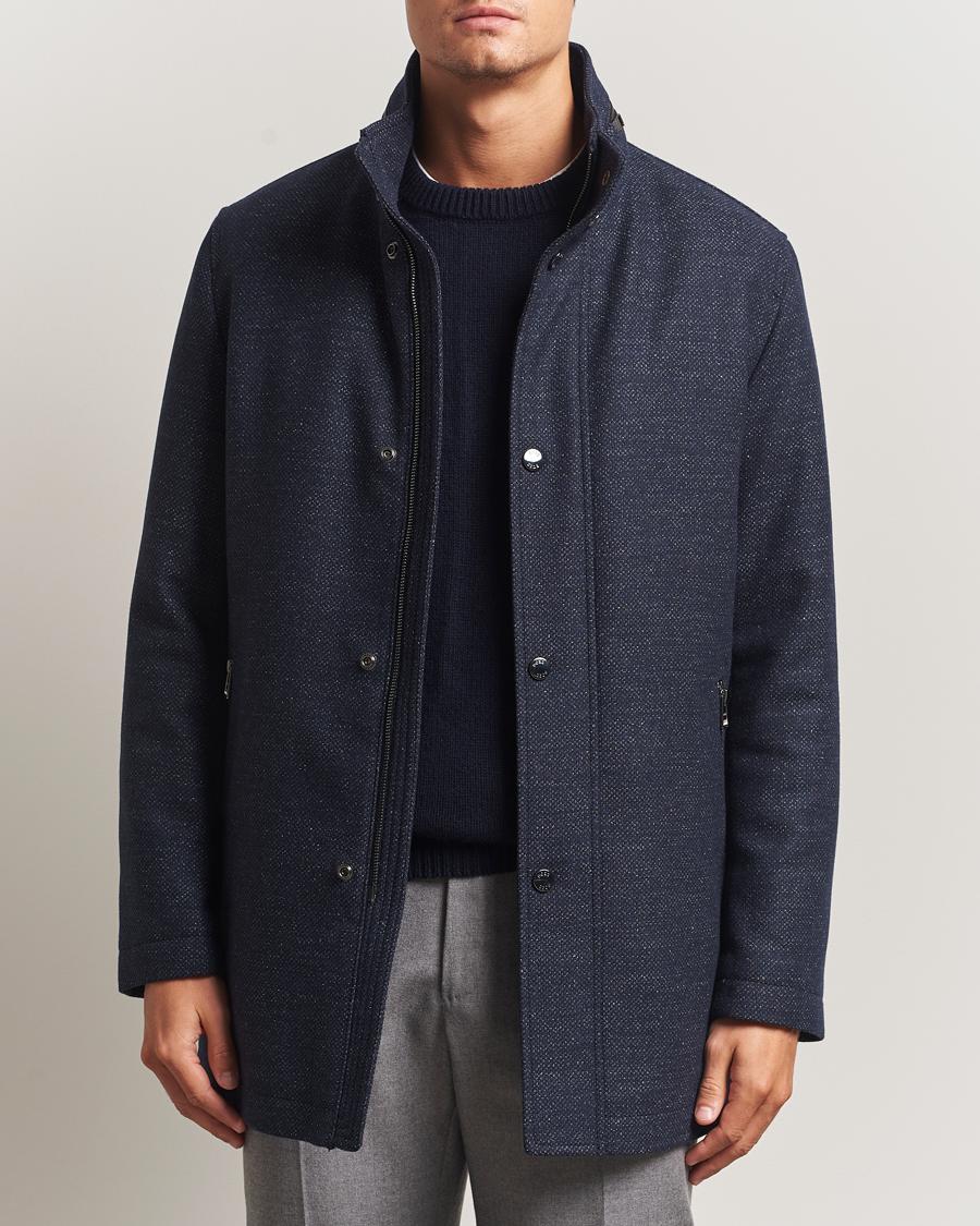 Herren | Jacken | BOSS BLACK | Camron Wool Coat Dark Blue