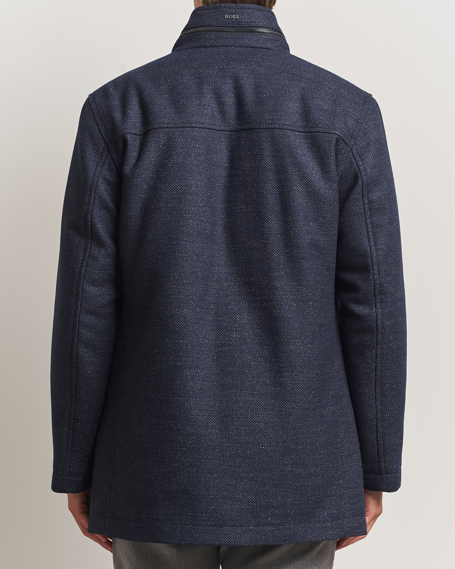 Herren | Jacken | BOSS BLACK | Camron Wool Coat Dark Blue