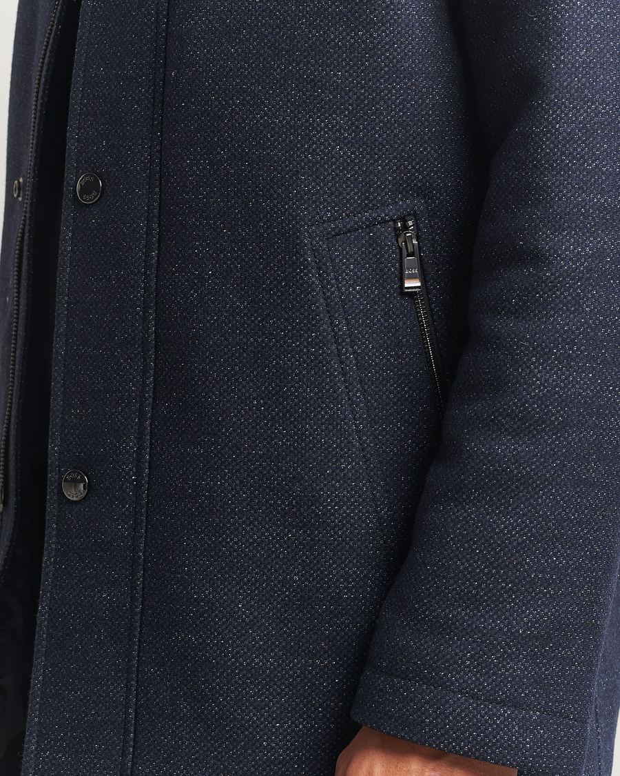 Herren | Jacken | BOSS BLACK | Camron Wool Coat Dark Blue