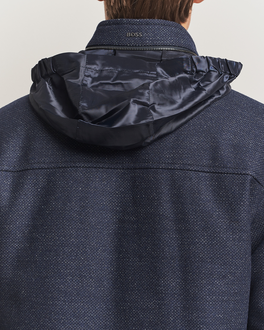 Herren | Jacken | BOSS BLACK | Camron Wool Coat Dark Blue