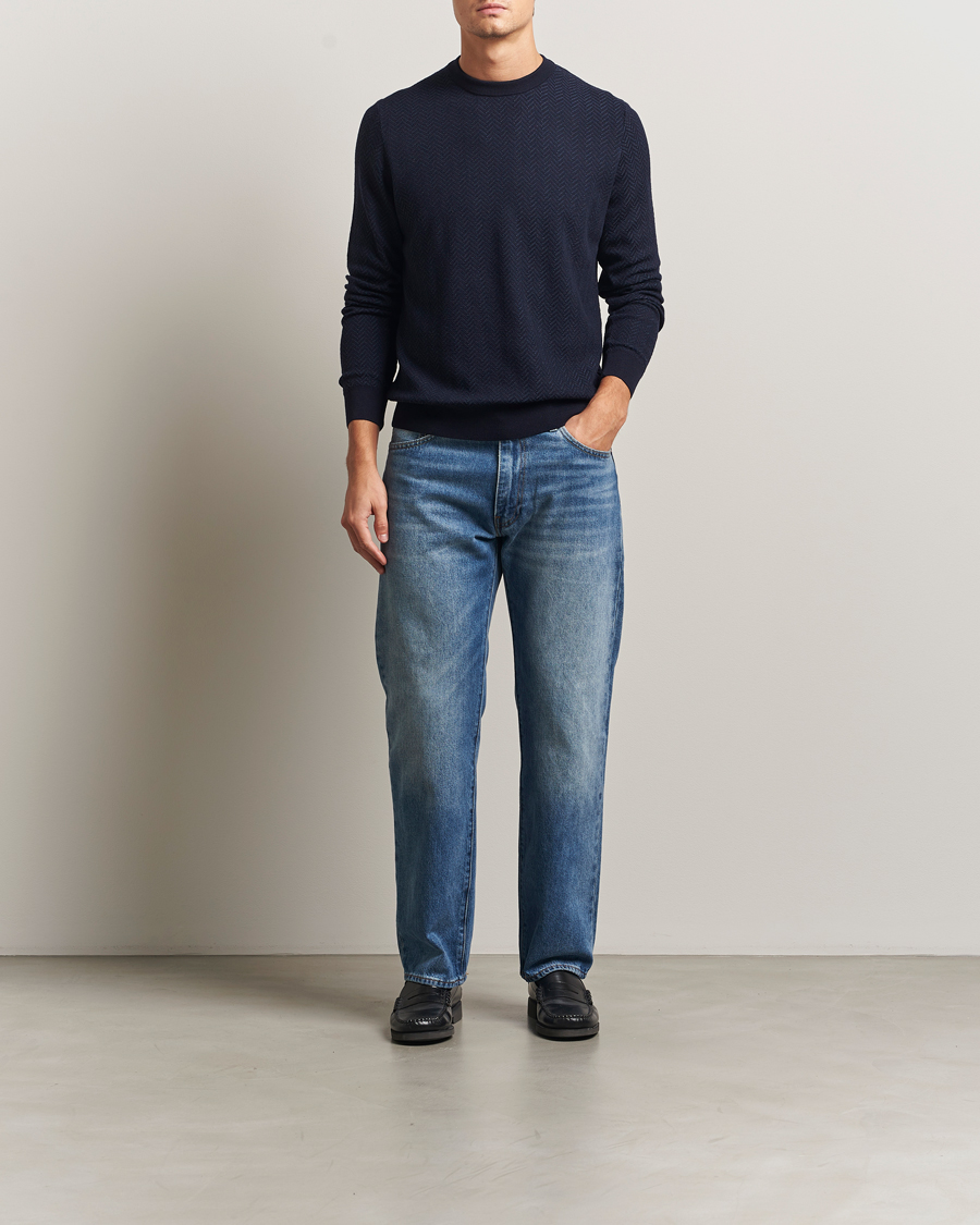 Herren | Pullover | BOSS BLACK | Habito Wool Knitted Sweater Dark Blue
