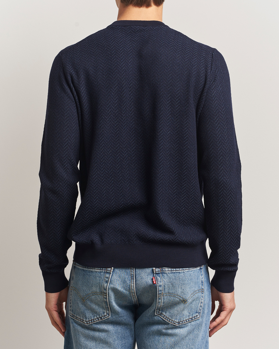 Herren | Pullover | BOSS BLACK | Habito Wool Knitted Sweater Dark Blue