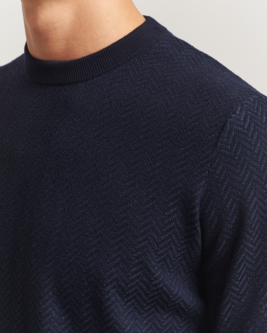 Herren | Pullover | BOSS BLACK | Habito Wool Knitted Sweater Dark Blue