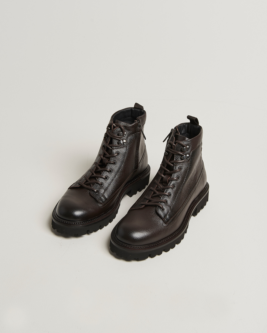 Herren | Boots | BOSS BLACK | Julyo Leather Boot Dark Brown