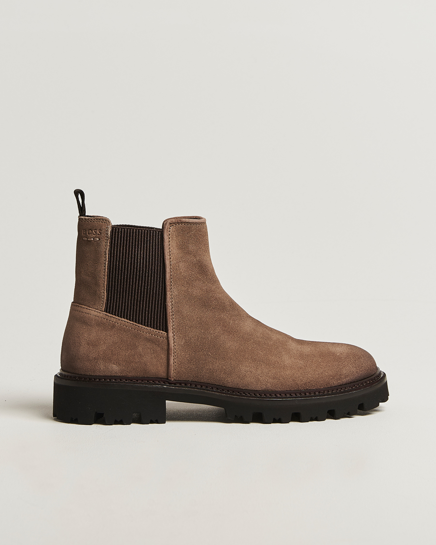 Herren | Boots | BOSS BLACK | Julyo Suede Chelsea Boot Medium Beige