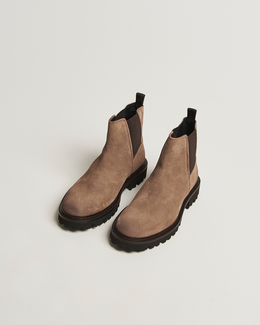 Herren | Boots | BOSS BLACK | Julyo Suede Chelsea Boot Medium Beige