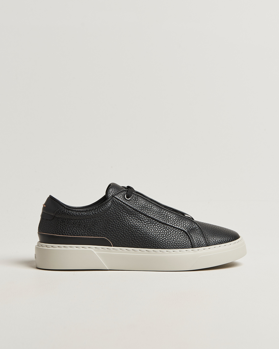 Herren | Sneaker | BOSS CAMEL | Gary Leather Sneaker Black
