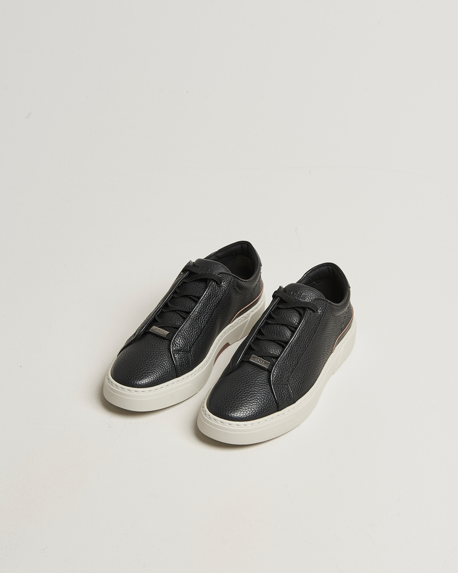 Herren | Sneaker | BOSS CAMEL | Gary Leather Sneaker Black