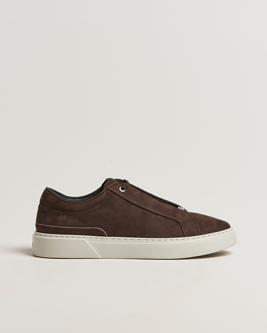 Herren | Sneaker | BOSS CAMEL | Gary Nubuck Sneaker Dark Brown