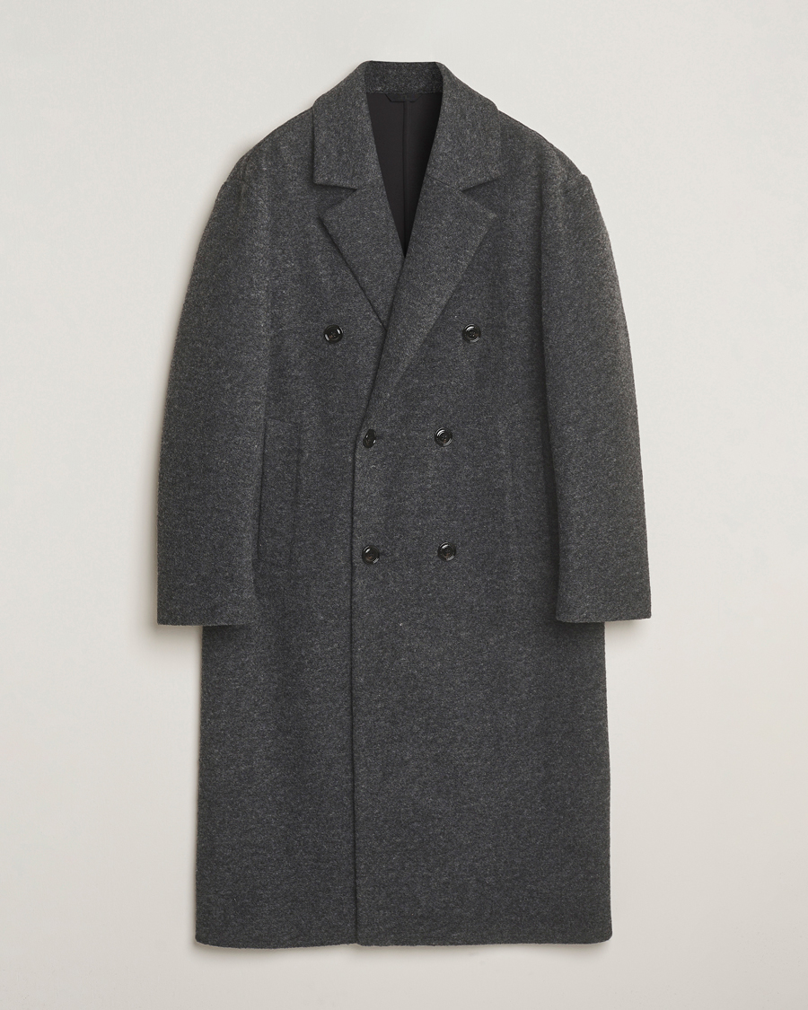 Herren | Jacken | J.Lindeberg | Willy Bonded Wool Coat Dark Grey Melange