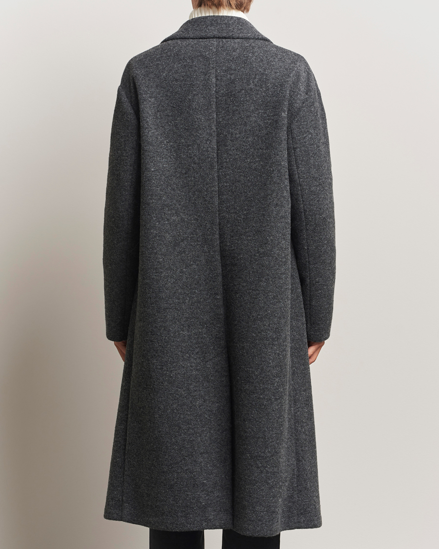 Herren | Jacken | J.Lindeberg | Willy Bonded Wool Coat Dark Grey Melange