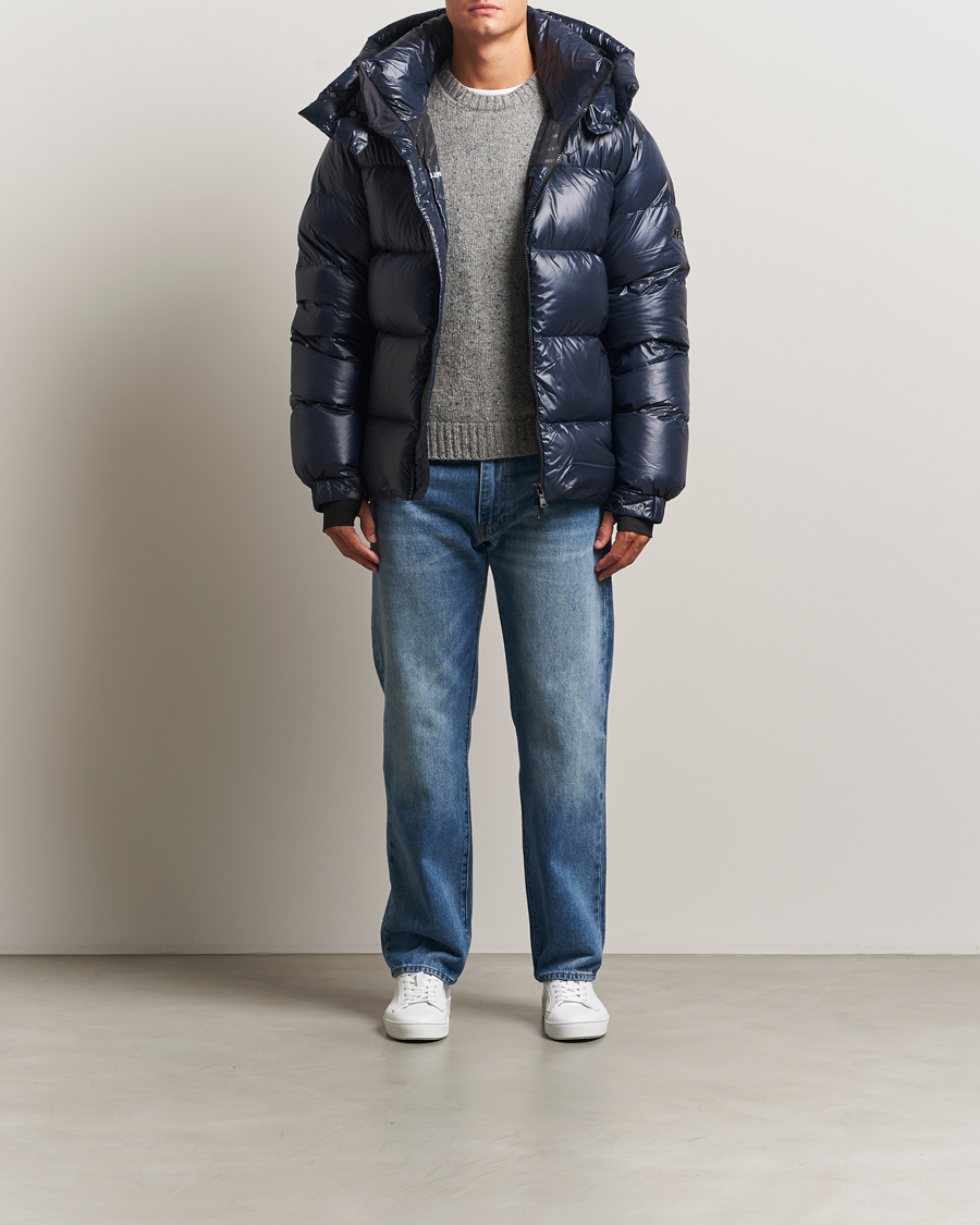 Herren | Jacken | J.Lindeberg | Creek Down Hooded Jacket Navy