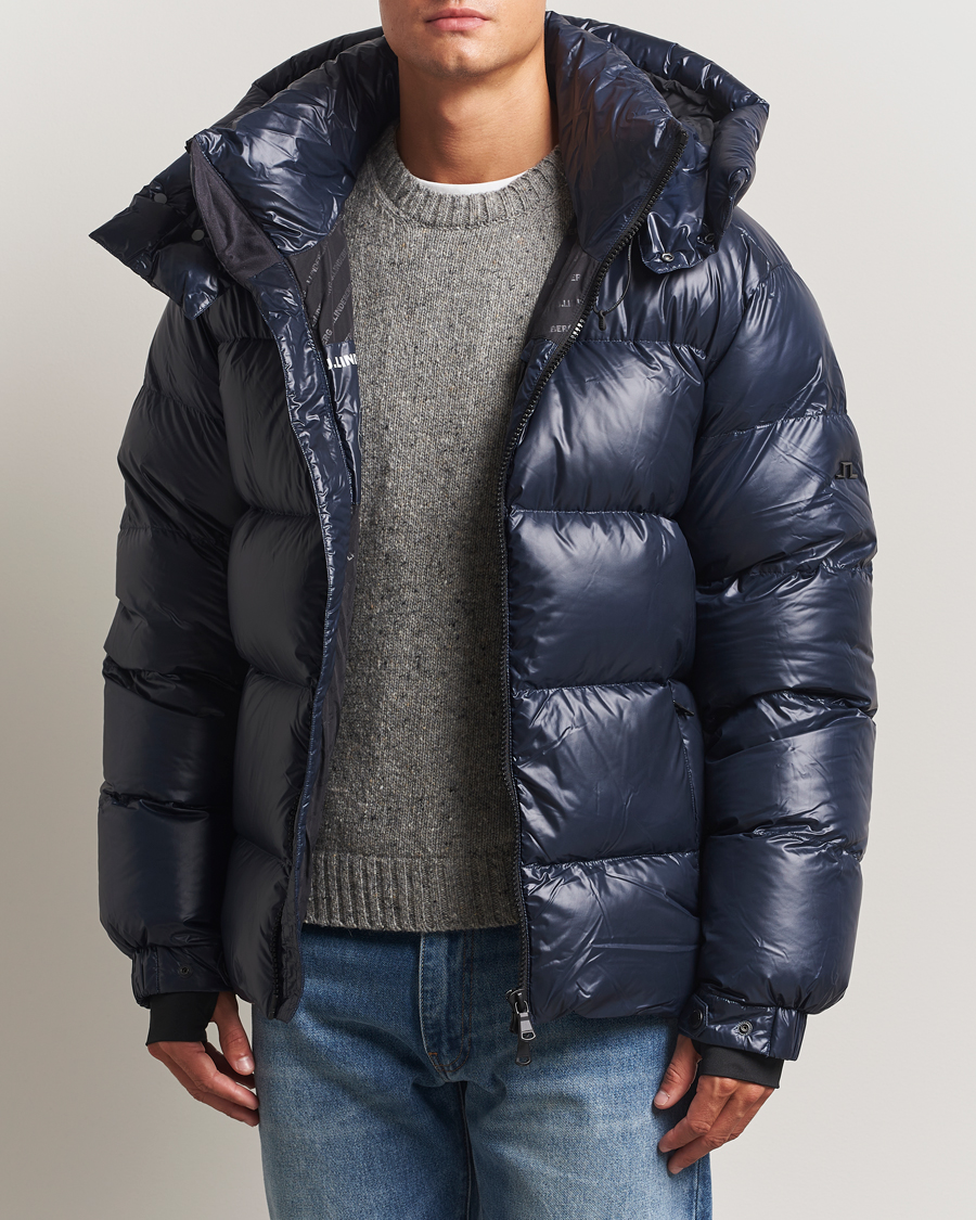 Herren | Jacken | J.Lindeberg | Creek Down Hooded Jacket Navy