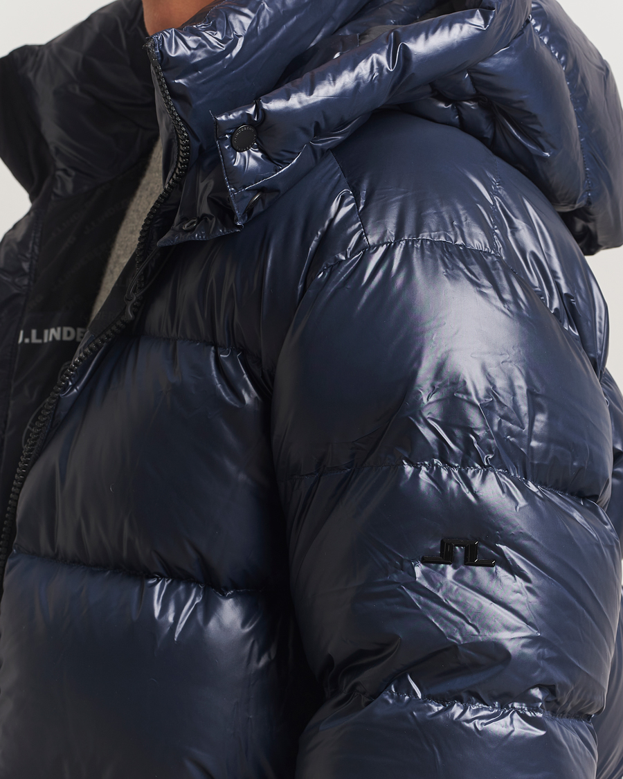 Herren | Jacken | J.Lindeberg | Creek Down Hooded Jacket Navy