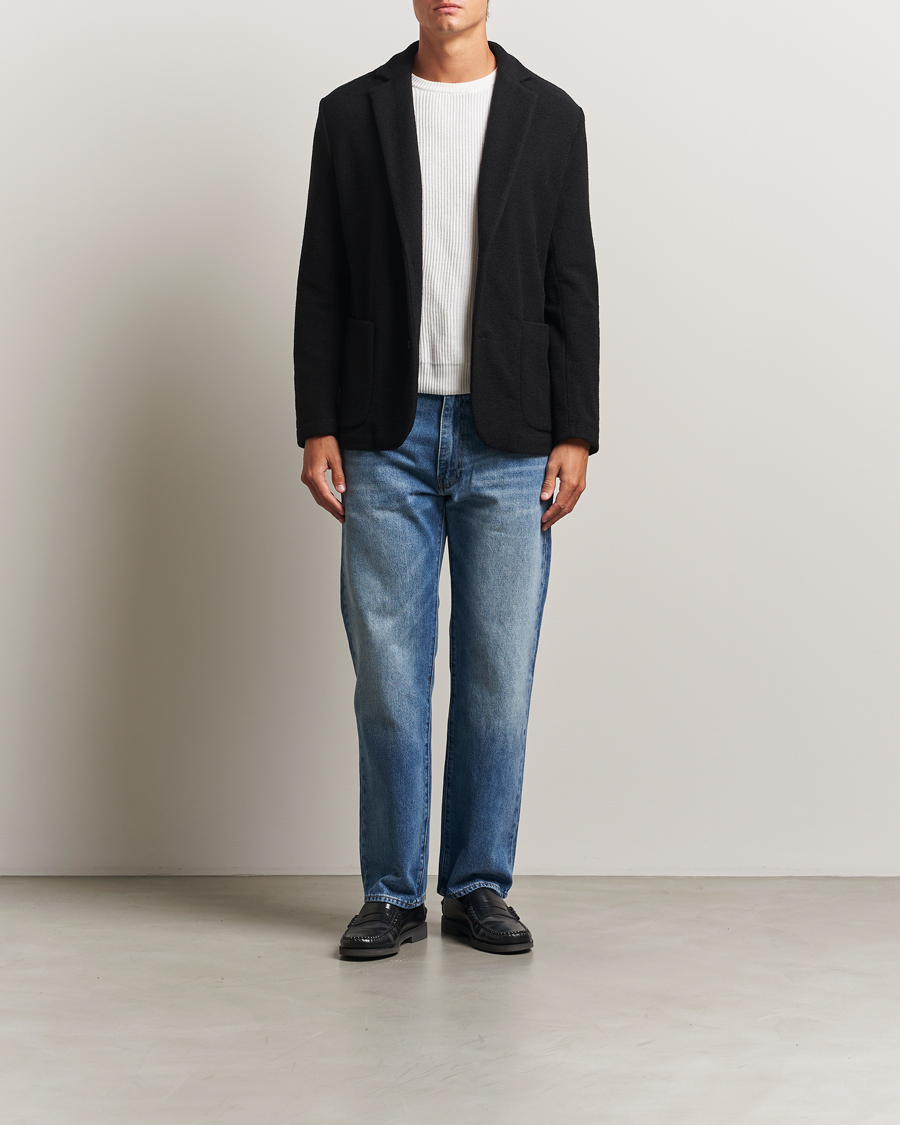 Herren | Sakkos | J.Lindeberg | Calvon Wool Knitted Blazer Black