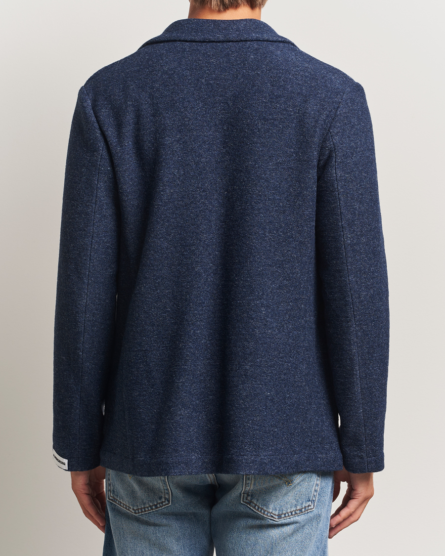 Herren | Sakkos | J.Lindeberg | Calvon Wool Knitted Blazer Vintage Indigo