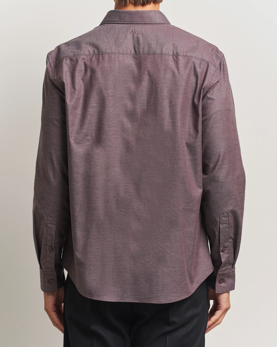 Herren | Hemden | J.Lindeberg | Slim Fit Light Flannel Shirt Huckleberry