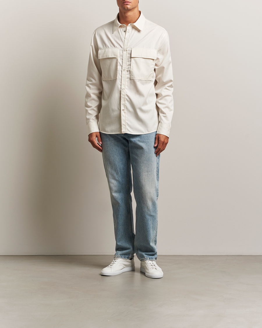 Herren | Hemden | J.Lindeberg | Finnigan Tencel Twill Overshirt Cloud White