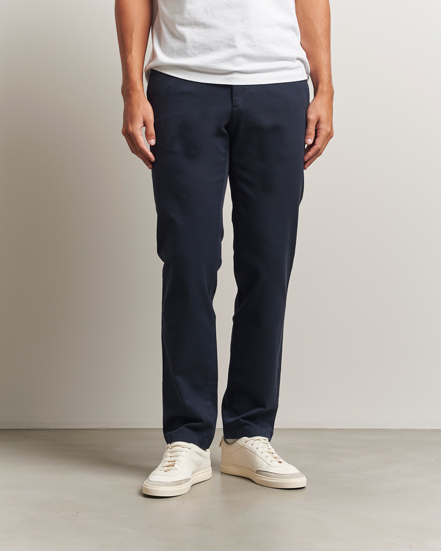Herren | Hosen | J.Lindeberg | Ched Flannel Twill Pants Navy