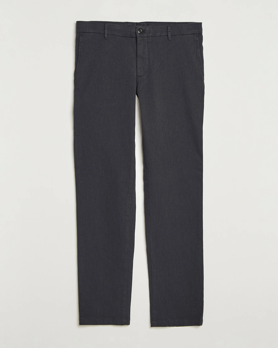 Herren | Hosen | J.Lindeberg | Ched Flannel Twill Pants Dark Grey Melange