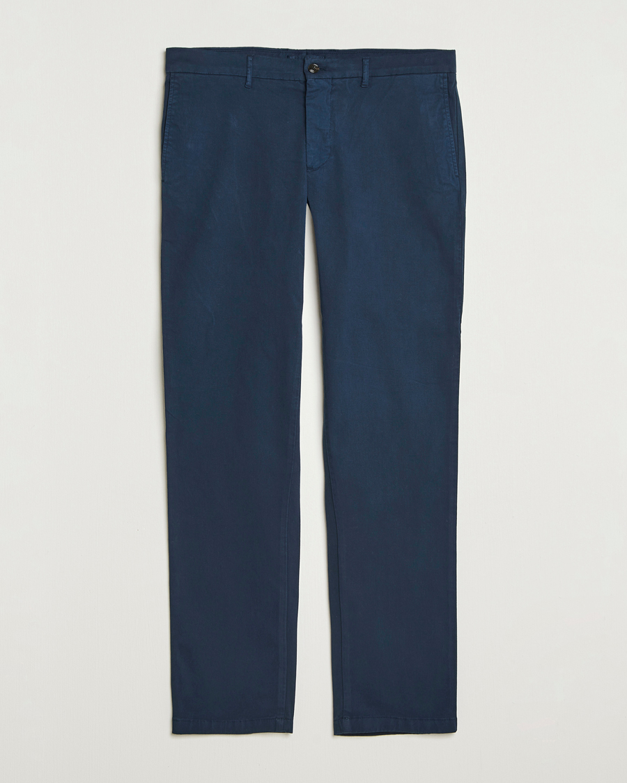 Herren | Hosen | J.Lindeberg | Ched Cotton Stretch Chinos Navy