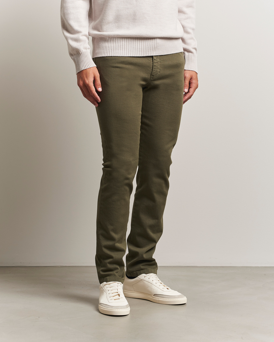 Herren | Jeans | J.Lindeberg | Jax Left Hand Twill Jeans Forest Green