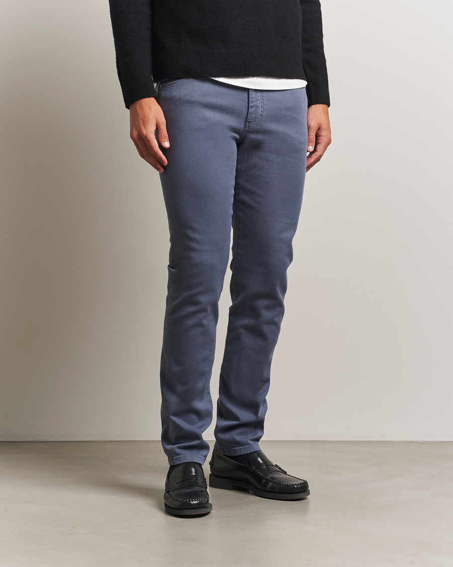 Herren | Jeans | J.Lindeberg | Jax Left Hand Twill Jeans Vintage Indigo