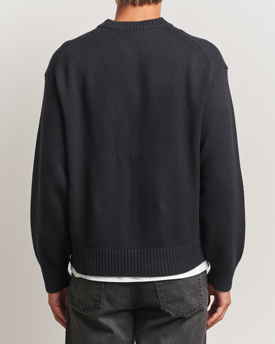 Herren | Pullover | J.Lindeberg | Eddy Wool/Cotton Knitted Sweater Black