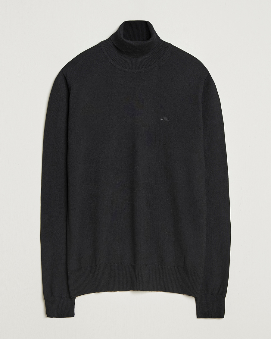 Herren | Pullover | J.Lindeberg | Kaden Merino Turtleneck Black