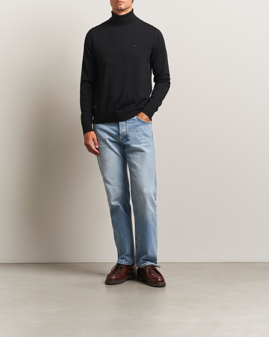 Herren | Pullover | J.Lindeberg | Kaden Merino Turtleneck Black