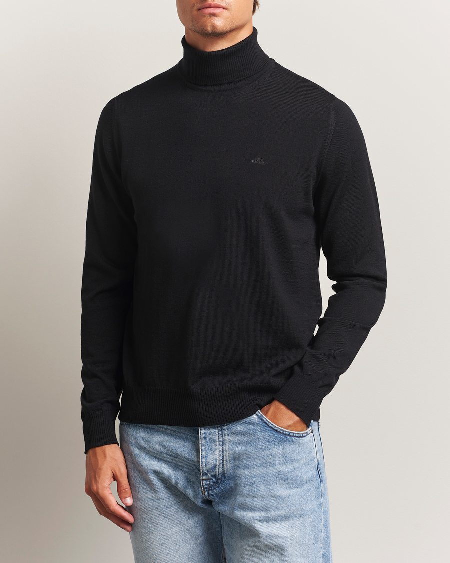 Herren | Pullover | J.Lindeberg | Kaden Merino Turtleneck Black