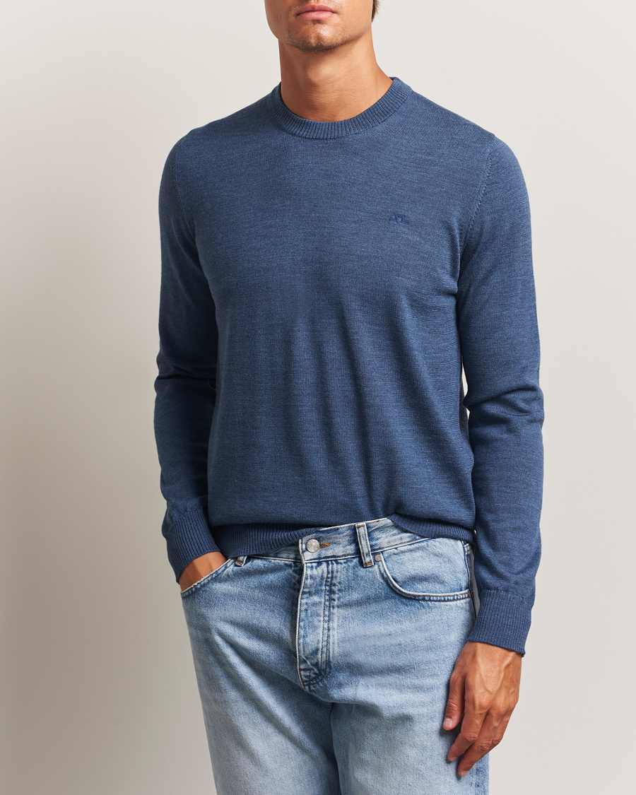 Herren | Pullover | J.Lindeberg | Keane Merino Crew Neck Vintage Indigo