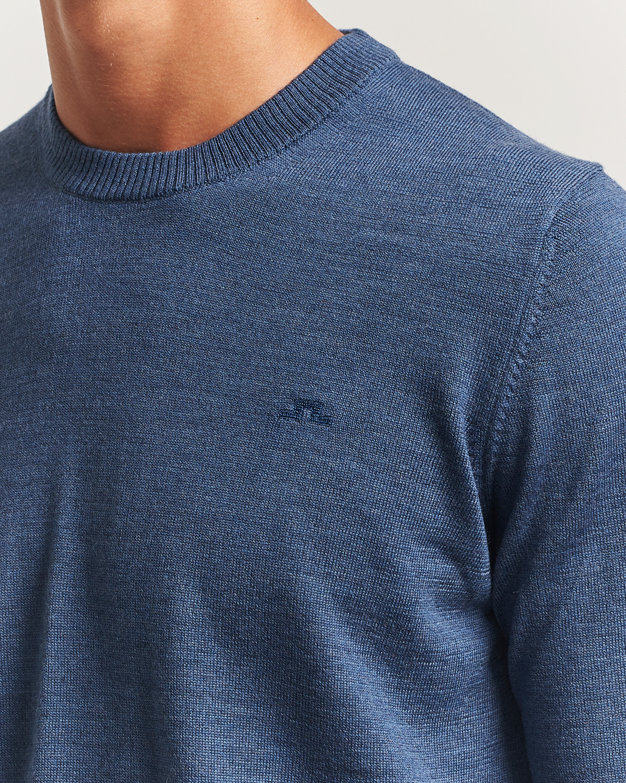 Herren | Pullover | J.Lindeberg | Keane Merino Crew Neck Vintage Indigo
